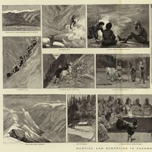 Hunting and Surveying in Cashmere (engraving)