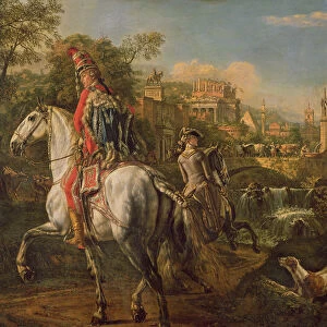 A Hussar on horseback, 1773