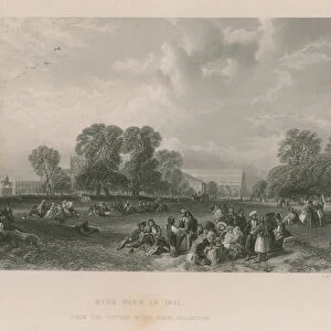 Hyde Park in 1851 (engraving)