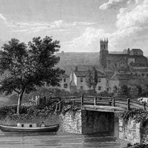 Hythe from the Canal Bridge, engraved by E. Finden, 1829 (engraving)