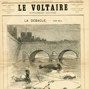 The Illustrated Voltaire, 1880_1_18 - Illustration by Louis Alexandre Gosset de Guines dit Gill (1840-1885): The Debacle - Seine (river) - Bonapartist Bonapartism, Legitimist Legitimism, Orleanist Orleanism, Jesuites - Drowade