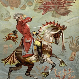Illustration for Adventures of Baron Munchausen (chromolitho)
