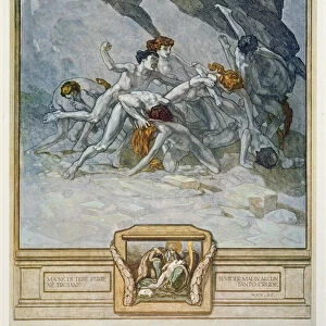 Illustration from Dantes Divine Comedy, Inferno, Canto XXX: 22, 1921 (w / c on paper)