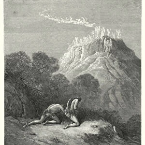 Illustration by Gustave Dore for Miltons Paradise Lost, Book XI, lines 208-210 (engraving)