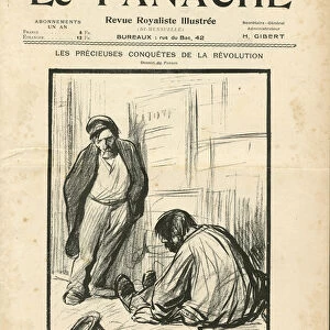 Illustration by Jean-Louis Forain (1852-1931) for the Cover of Le Panache
