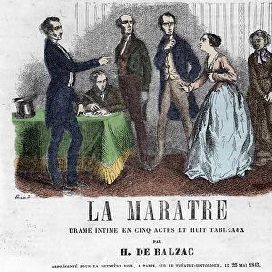Illustration for "La Maratre", drama in five acts