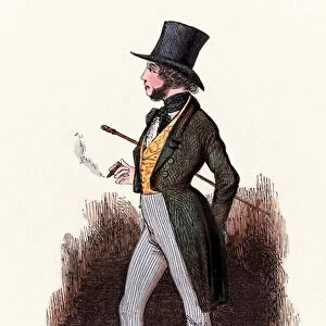 Illustration from "Le Sportsman Parisien [The Parisian Sportsman] by Rodolphe d Ornano (1861-1865), 1840 (hand coloured engraving)
