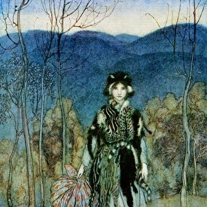 Illustration to the story Catskin, from English Fairy Tales Retold