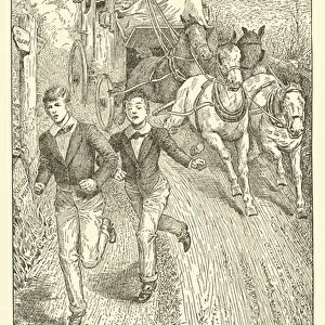 Illustration for Tom Browns School-Days (engraving)