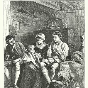 Illustration for The Traveller (engraving)