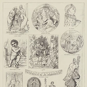 Illustrations from Mrs Jamesons Sacred and Legendary Art (engraving)