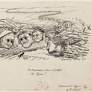 An impression, when I dropped the rum!, 1917 (pen & ink on paper)