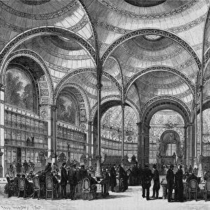 Inauguration de la nouvelle salle de lecture de la Bibliotheque imperiale de Paris