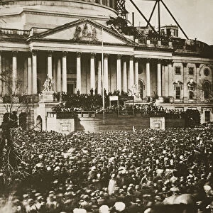 Inauguration of President Lincoln, 4th March 1861 (photogravure)
