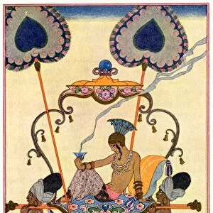 India, from The Art of Perfume, pub. 1912 (pochoir print)