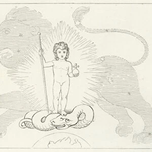 The Infant Saviour, Paradise, Canto 16 (engraving)