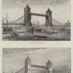 The Intended New Bridge over the Thames at the Tower (engraving)