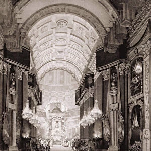Interior of the Church of the Invalids during the Religious Ceremony on 15 / 12 / 1840