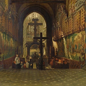 Interior of the Church of Saint Gereon at Cologne (oil on canvas)