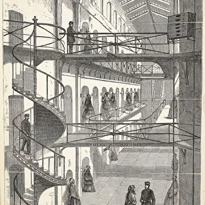 Interior of the House of Detention, Clerkenwell, illustration from
