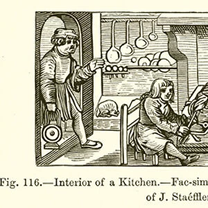 Interior of a Kitchen (engraving)