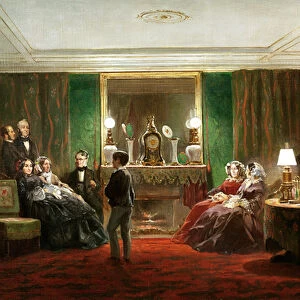 Interior of a Salon on Rue de Gramont, 1858 (oil on canvas)