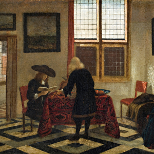 Interior Scene, c. 1670 (oil on canvas)