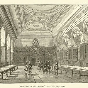 Interior of Stationers Hall (engraving)