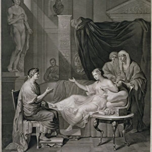 The Interview of Augustus and Cleopatra, engraved by Richard Earlom (1743-1822