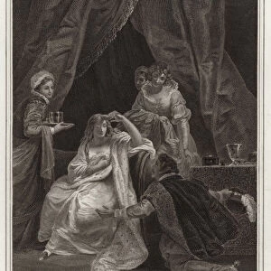 Interview between Q Elizabeth and the E of Essex (engraving)