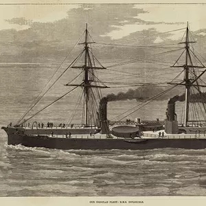 Our Ironclad Fleet, HMS Inflexible (engraving)