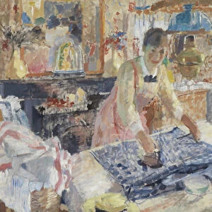 Ironing, 1912 (oil on canvas)