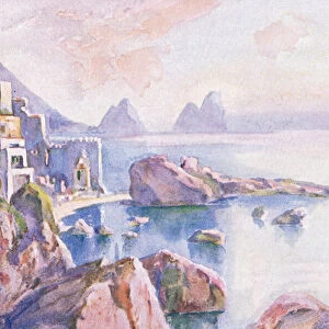 The island of Capri, from Hutchinsons Picturesque Europe published by Hutchinson