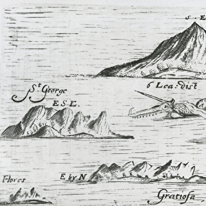 Islands of the Azores, c. 1597 (engraving)