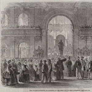 The Italian Exposition at Florence on the First Day of Free Admission (engraving)