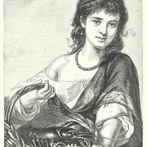 Italian Fisher-Girl (engraving)
