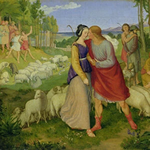 Jacob Meets Rachel, 1827 (oil on canvas)