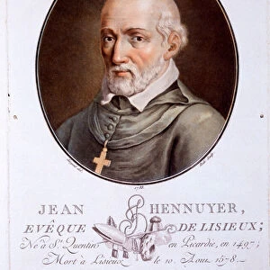 Jean Hennuyer, Bishop of Lisieux, from Portraits des grands hommes, femmes illustres