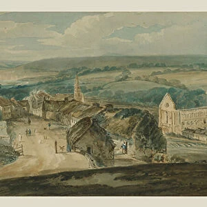 Jedburgh From A Height (w/c on paper)