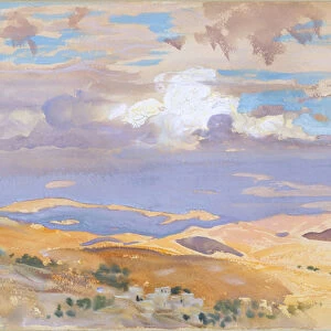 From Jerusalem, 1905-06 (w / c, gouache, and graphite on off-white wove paper)