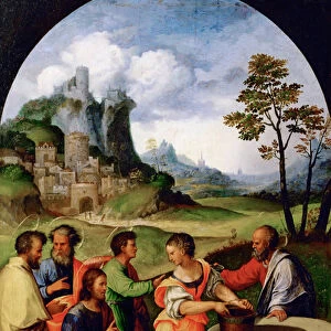 Jesus et la Samaritaine - Christ and the Samaritan Woman - Girolamo da Treviso (1508-1544