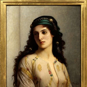 Jew from Tangier to Morocco. Painting by Charles Landelle (1812-1908), 1874. Orientalism