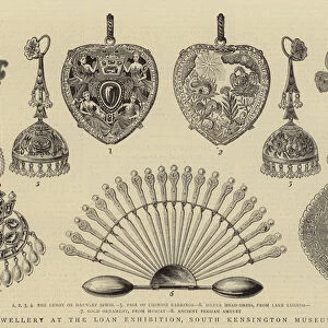 Jewellery at the Loan Exhibition, South Kensington Museum (engraving)