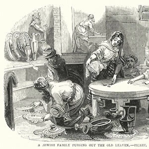 A Jewish Family purging out the Old Leaven, Picart (engraving)