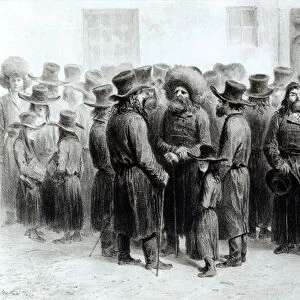 Jewish Traders and Merchants, printed by Auguste Bry (engraving) (b / w photo)