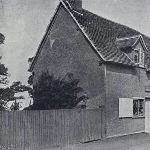 John Bunyans Home at Bedford (b / w photo)
