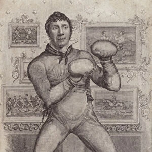 John Jackson, English boxer (engraving)