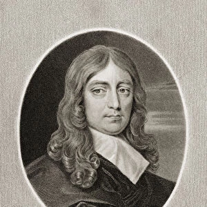 John Milton (1608-74) from Gallery of Portraits, published in 1833 (engraving)