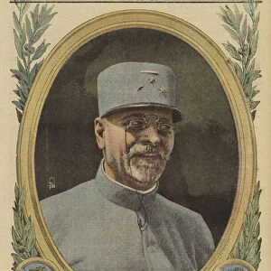 Joseph Alfred Micheler, French general in command of the Tenth Army, World War I, 1916 (colour litho)