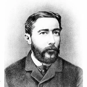 Joseph Conrad at the age of 26, engraved after a photograph from 1883 (engraving)
